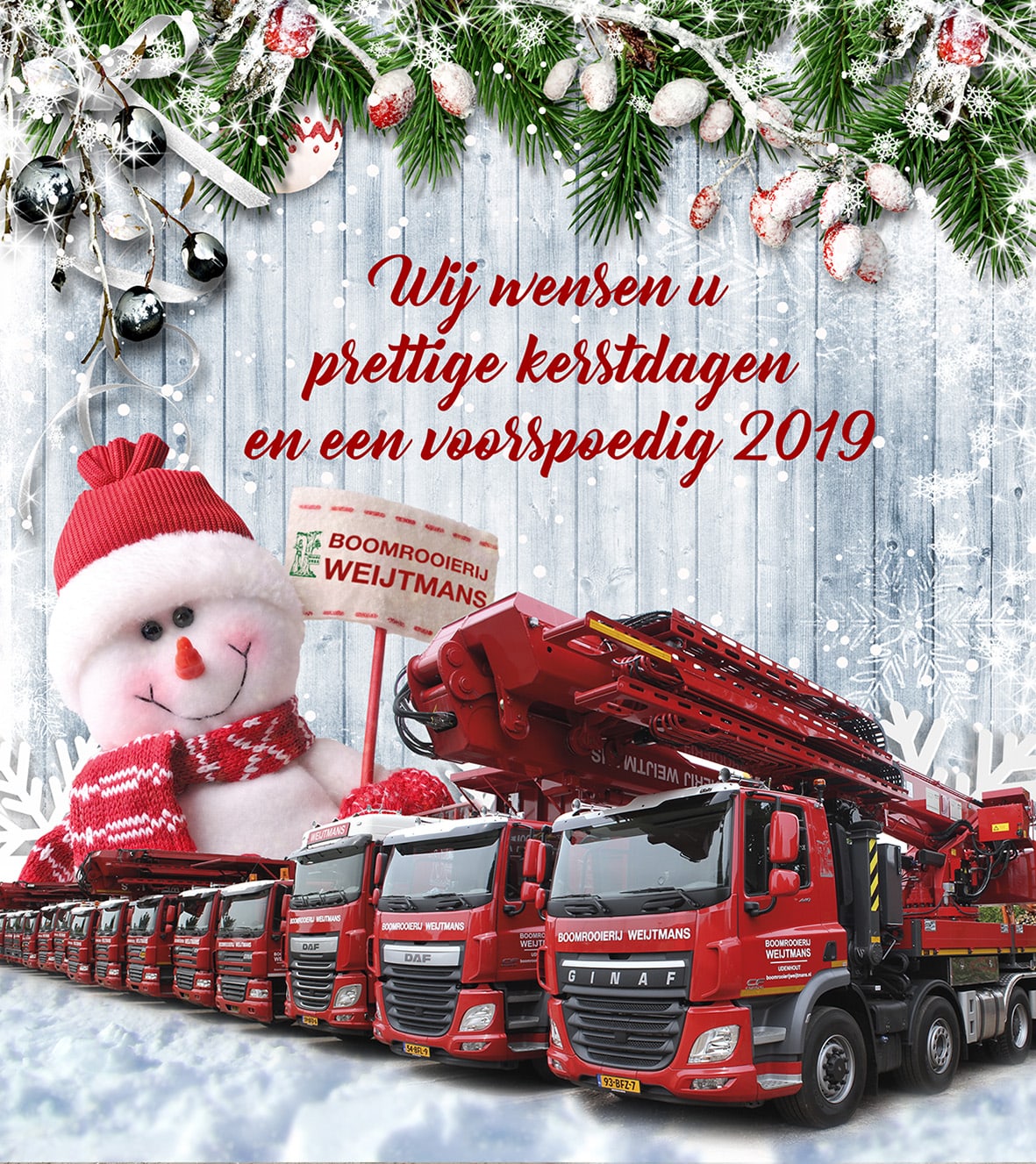 Wij wensen u fijne feestdagen