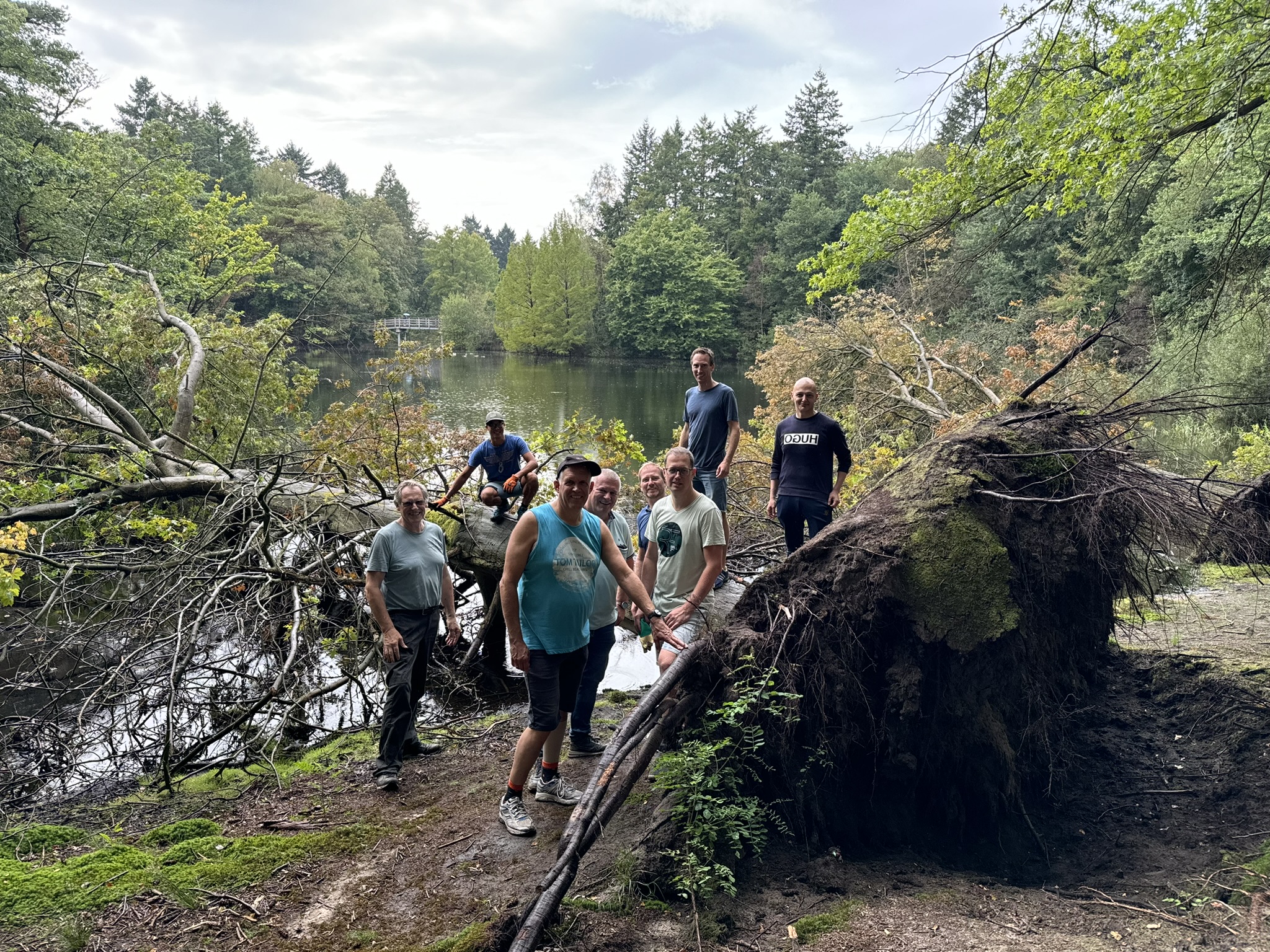 Avans Hogeschool klust een dag in het tilburgse bos