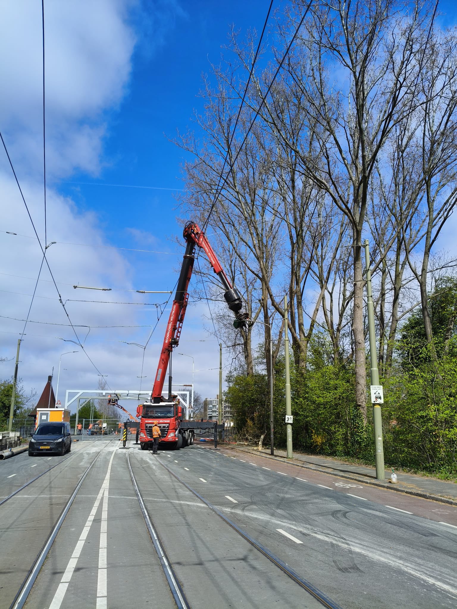 Langs de lijn in Delft